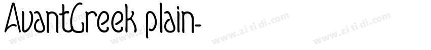 AvantGreek plain字体转换